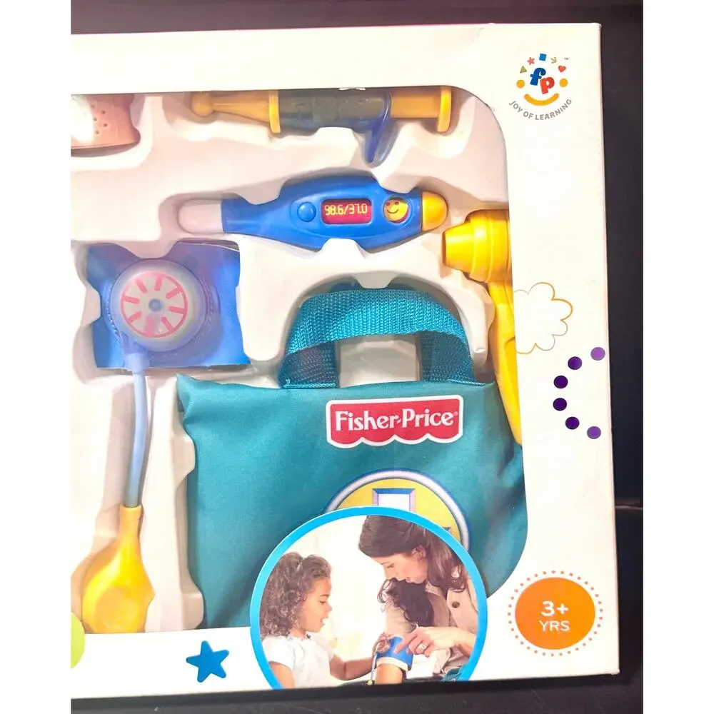 Fisher-Price Medical Kit, 7-piece pretend play doctor playset new in box